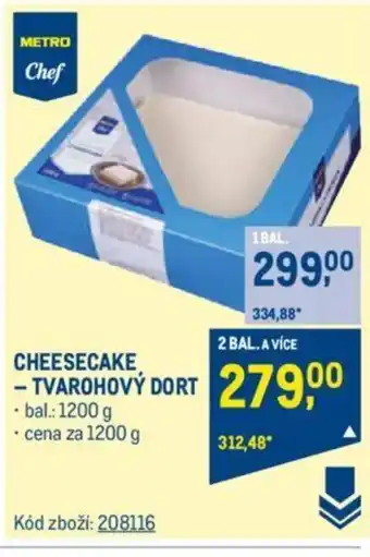 Makro CHEESECAKE -TVAROHOVÝ DORT nabídka