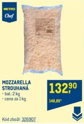 Makro MOZZARELLA STROUHANÁ nabídka