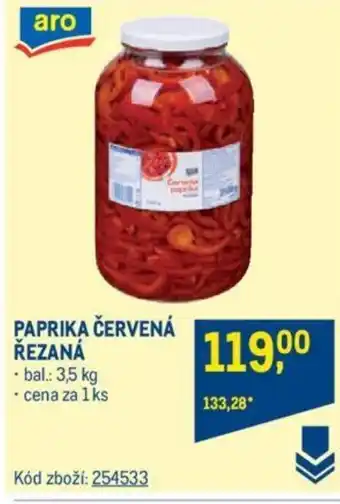 Makro PAPRIKA ČERVENÁ ŘEZANÁ nabídka