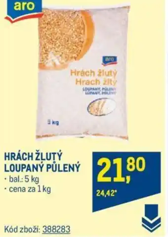 Makro HRÁCH ŽLUTÝ LOUPANY PŮLENÝ nabídka