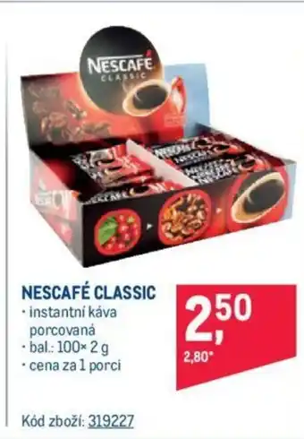 Makro NESCAFÉ CLASSIC nabídka