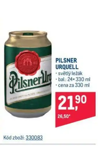 Makro PILSNER URQUELL nabídka