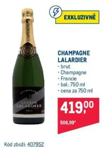 Makro CHAMPAGNE LALARDIER nabídka