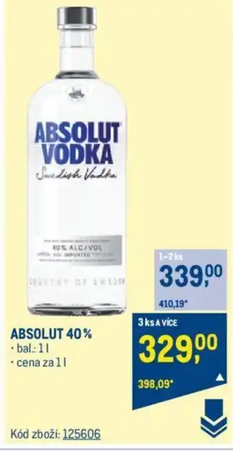 Makro ABSOLUT 40% nabídka