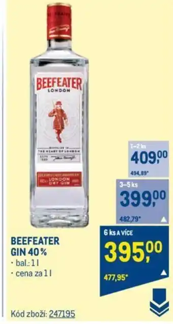 Makro BEEFEATER GIN 40% nabídka