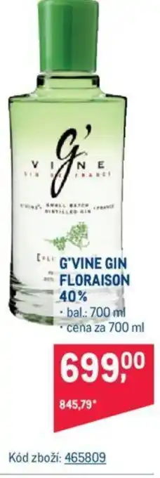 Makro G'VINE GIN FLORAISON 40% nabídka