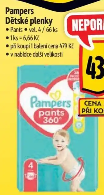 Albert Pampers Dětské plenky nabídka