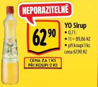 Albert YO Sirup 0.7L nabídka