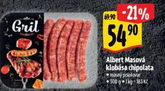 Albert Albert Masová klobása chipolata nabídka