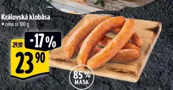 Albert Královská klobása nabídka