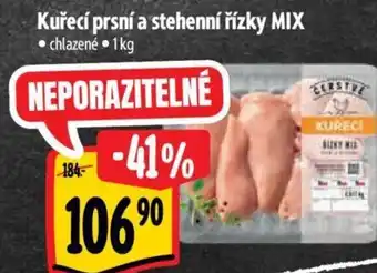 Albert Kuřecí prsní a stehenní řízky MIX nabídka