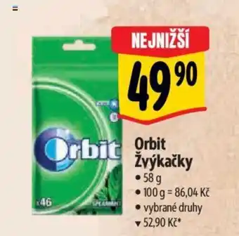 Albert Orbit Žvýkačky nabídka