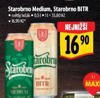 Albert Starobrno Medium, Starobrno BITR nabídka