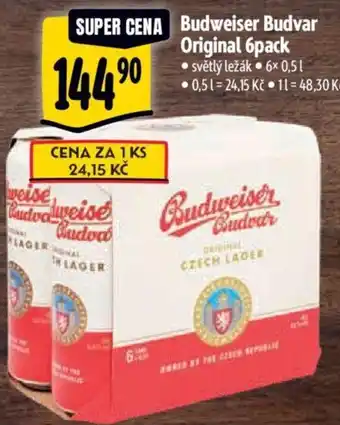 Albert Budweiser Budvar Original 6pack nabídka