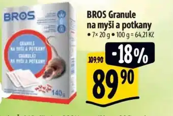 Albert BROS Granule na myši a potkany nabídka