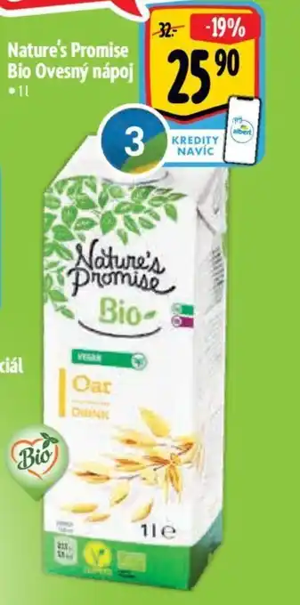 Albert Nature's Promise Bio Ovesný nápoj nabídka