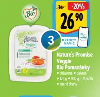 Albert Nature's Promise Veggie Bio Pomazánky nabídka