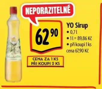 Albert YO Sirup nabídka