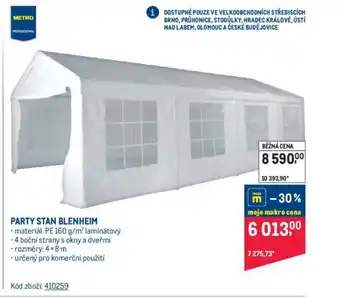 Makro PARTY STAN BLENHEIM nabídka