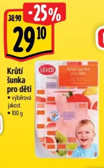 Krůtí šunka pro děti