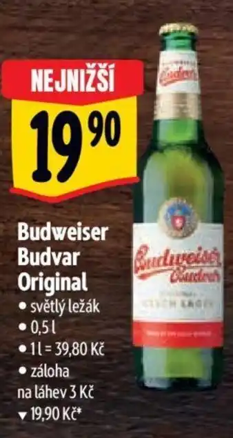 Albert Budweiser Budvar Original nabídka