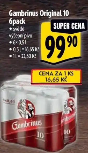 Albert Gambrinus Original 10 6pack nabídka