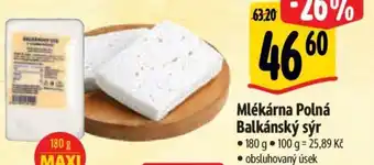 Albert Mlékárna Polná Balkánský sýr nabídka