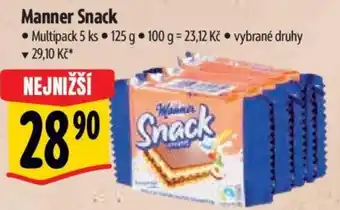 Albert Manner Snack nabídka