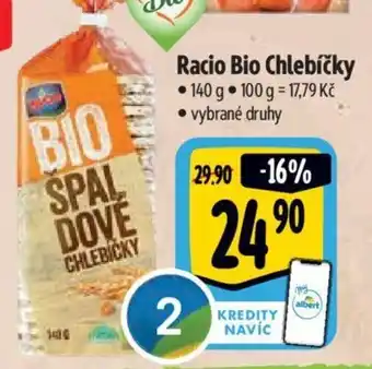 Albert Racio Bio Chlebíčky nabídka