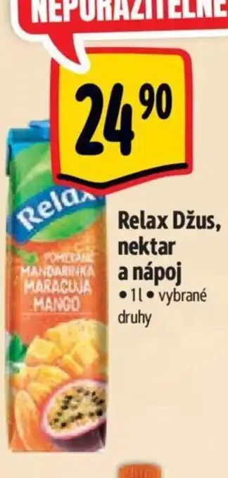 Albert Relax Džus, nektar a nápoj nabídka