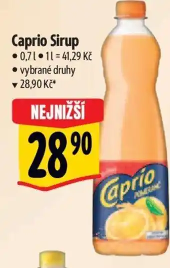 Albert Caprio Sirup nabídka