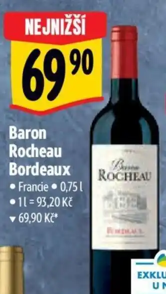 Albert Baron Rocheau Bordeaux nabídka