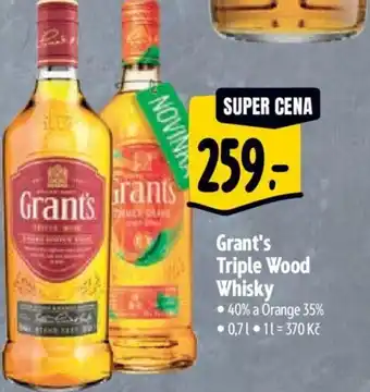 Albert Grant's Triple Wood Whisky nabídka