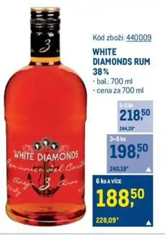 Makro WHITE DIAMONDS RUM 38% nabídka