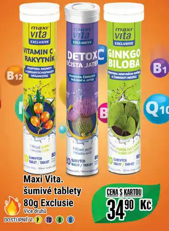 Tamda Foods Maxi Vita. šumivé tablety 80g Exclusie nabídka