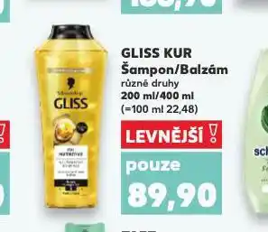 Kaufland Gliss kur šampon nabídka