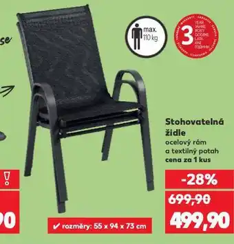 Kaufland Stohovatelná židle nabídka