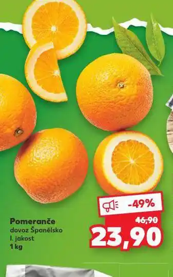 Kaufland Pomeranče nabídka