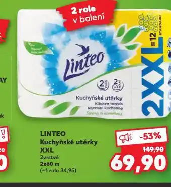 Kaufland Linteo kuchyňské utěrky nabídka