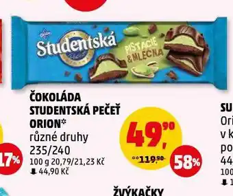 Penny Market Orion studentská pečeť nabídka