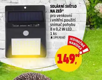 Penny Market Solární světlo na zeď nabídka