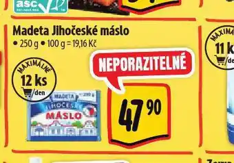 Albert Madeta jihočeské máslo nabídka