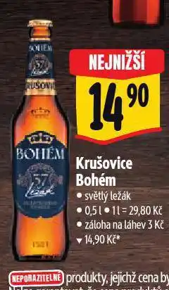 Albert Pivo krušovice bohém nabídka
