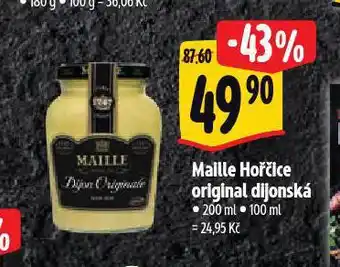 Albert Maille hořčice original dijonská nabídka