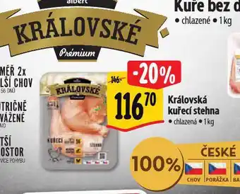 Albert Královská kuřecí stehna nabídka