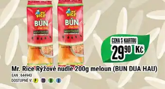 Mr. Rice Rýžové nudle 200g meloun (BUN DUA HAU)