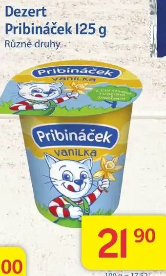 Kubík potraviny Dezert Pribináček 125 g nabídka