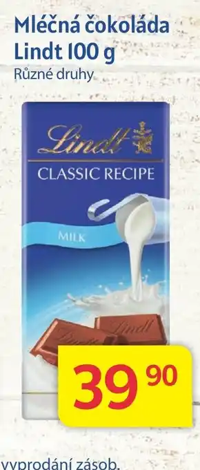 Mléčná čokoláda Lindt 100 g