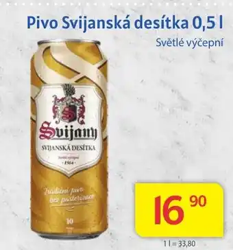 Kubík potraviny Pivo Svijanská desítka 0,5L nabídka