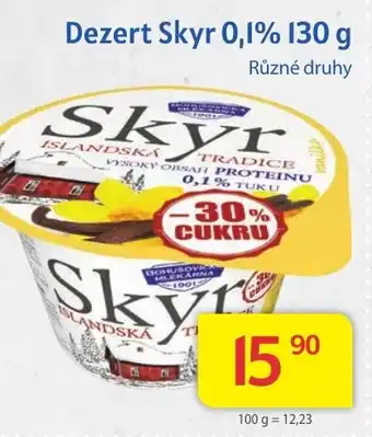 Kubík potraviny Dezert Skyr 0,1% 130 g nabídka